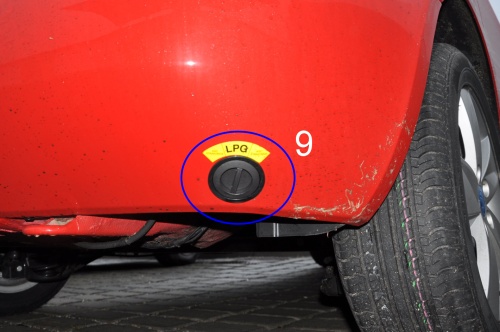 Plnění pod nárazník LPG / CNG