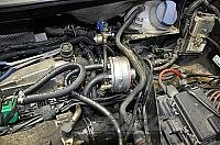 Foto z montáže LPG - VW Sharan 1,8 T
