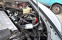 Foto z montáže LPG - VW Touareg 3,2